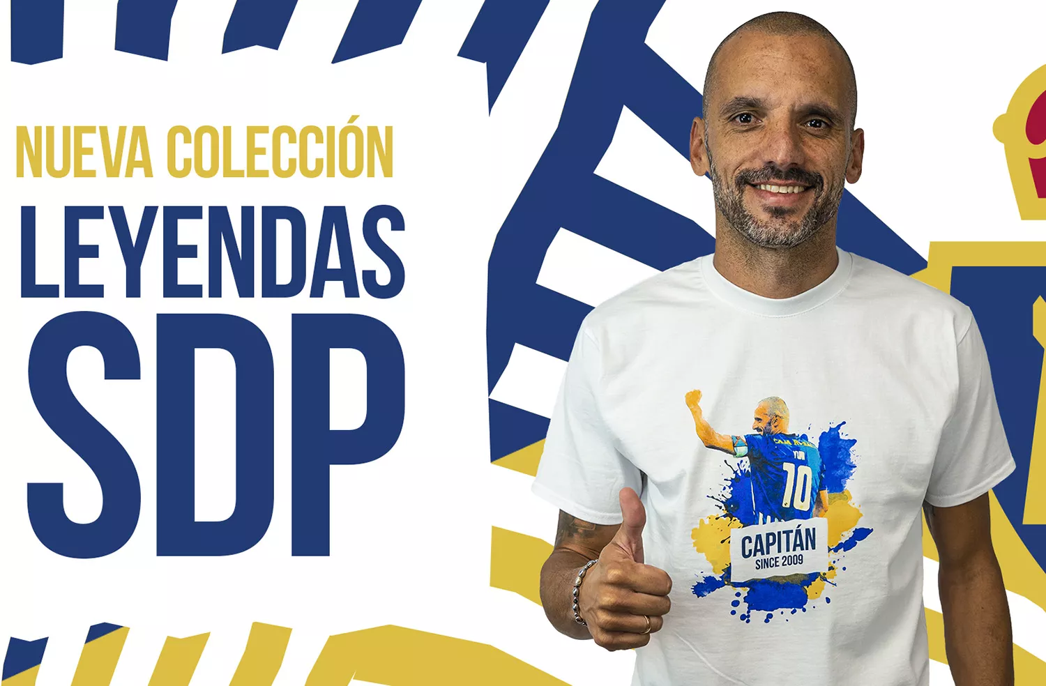 Nueva colección "Leyendas" de la Ponferradina con la primera camiseta dedicada a Yuri: Firmará ejemplares este martes