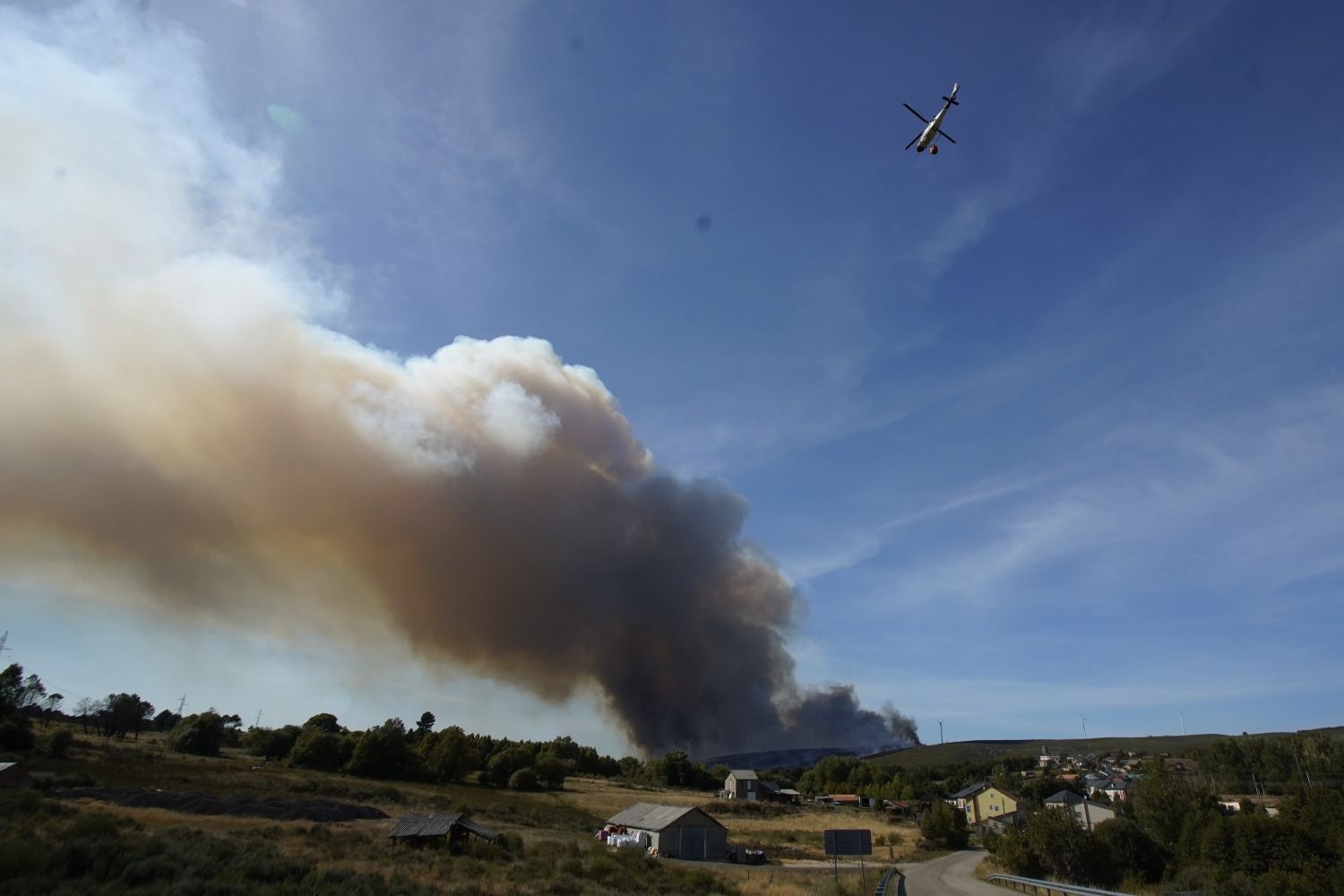 Incendio en Brañuelas 