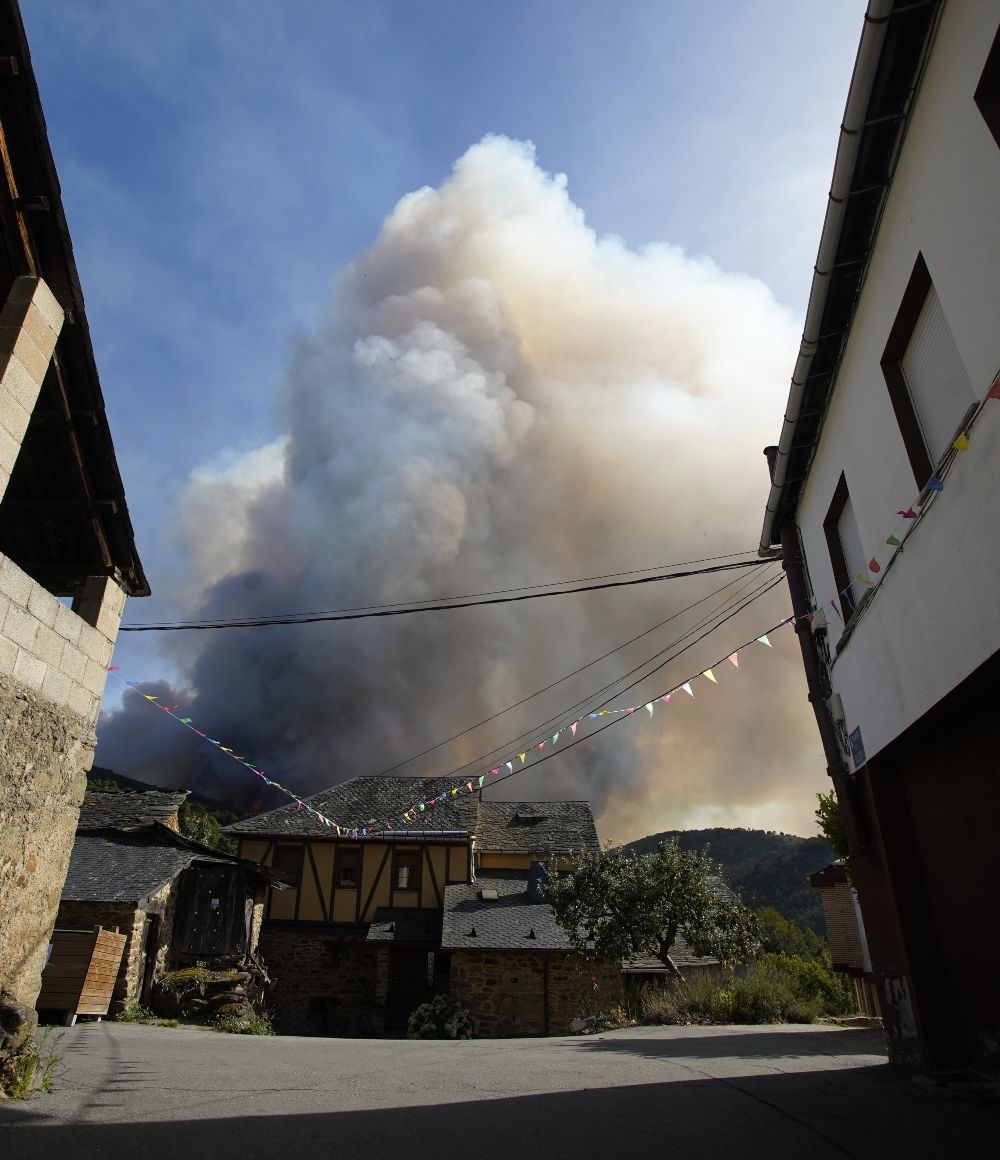 Incendio en Brañuelas 