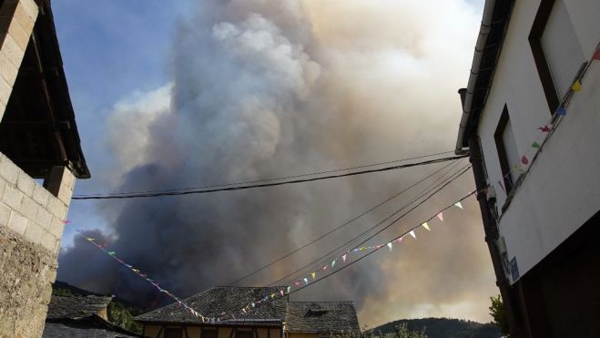 Incendio en Brañuelas 