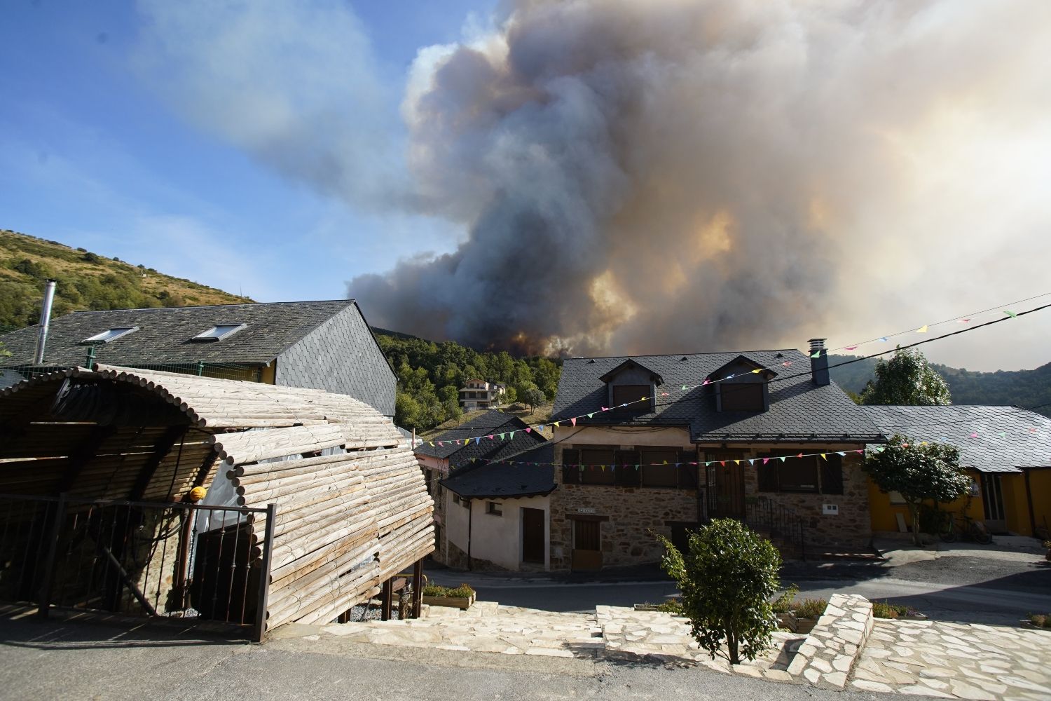 Incendio en Brañuelas