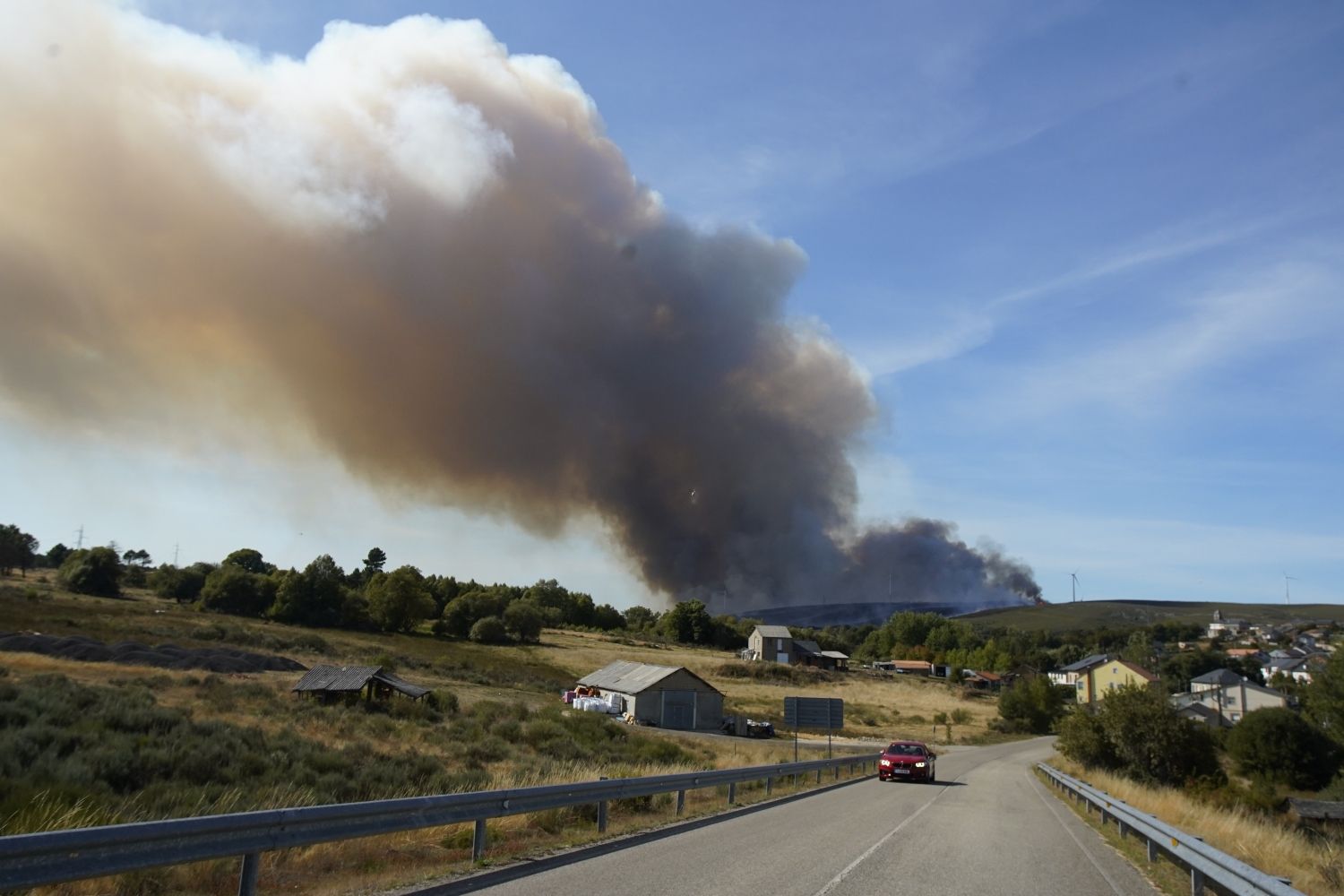 Incendio en Brañuelas 