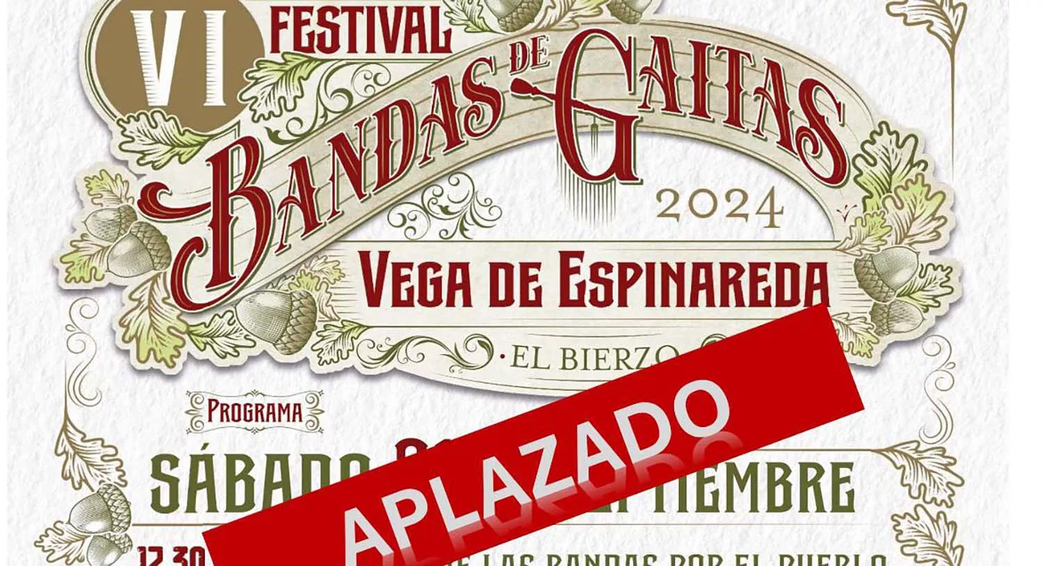 Aplazado Festival Gaitas Vega de Espinareda