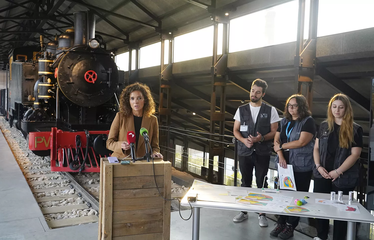 La directora de La Fábrica de Luz Museo de la Energía y del área de museos, patrimonio y cultura de la Fundación Ciudad de la Energía, Concepción Fernández | César Sánchez - ICAL