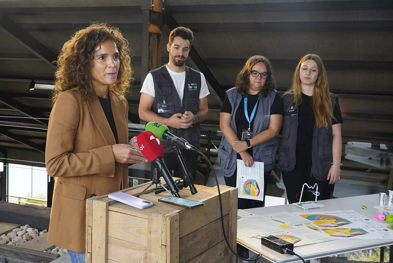 La directora de La Fábrica de Luz Museo de la Energía y del área de museos, patrimonio y cultura de la Fundación Ciudad de la Energía, Concepción Fernández | César Sánchez - ICAL