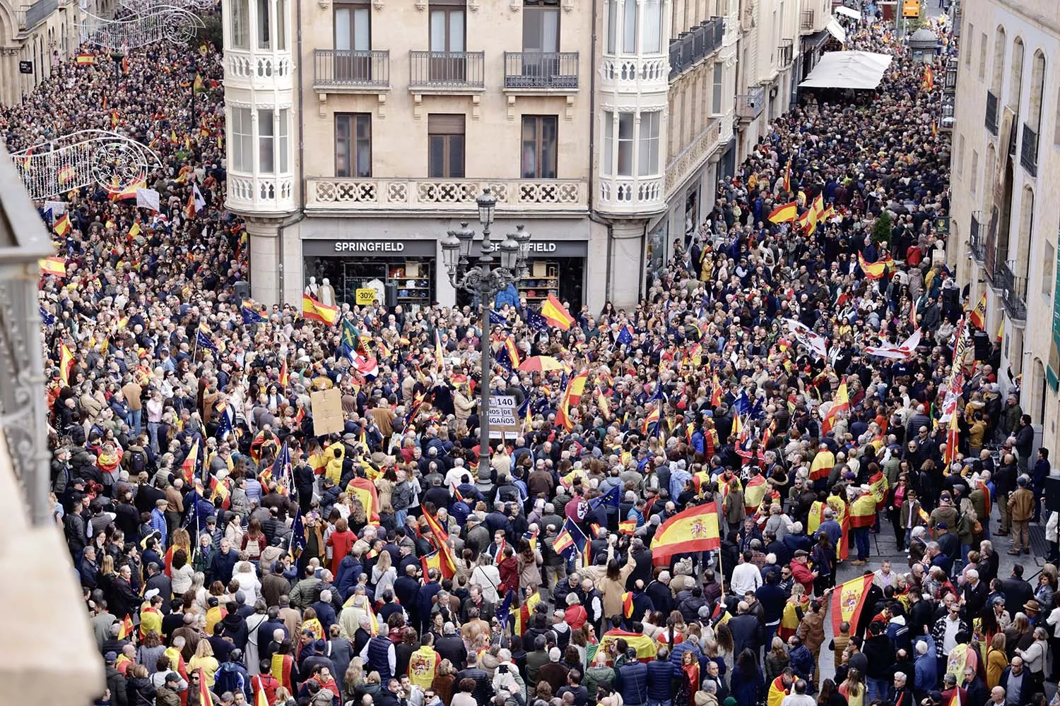 Manifestación en Salamanca contra la Ley de Amnistía