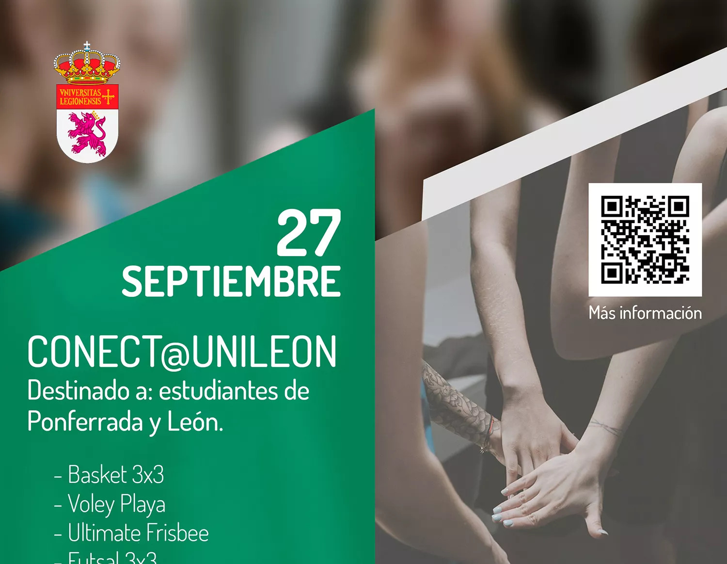 Cartel jornadas deportivas Conect@unileon 