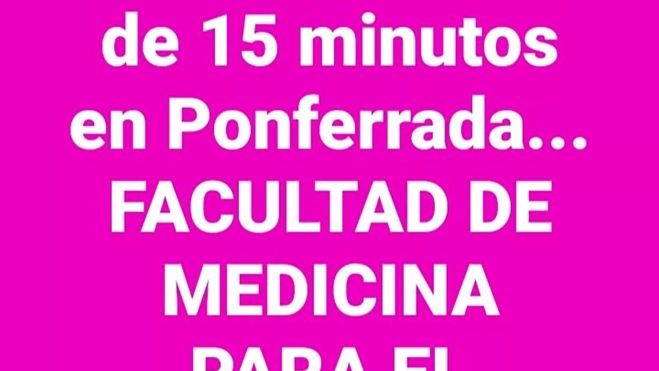 Convocan una concentración para la implantación de la Facultad de Medicina en El Bierzo