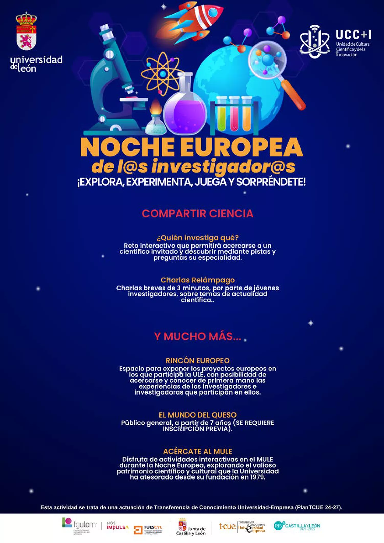 Programación Noche Europea de los investigadores en León (1)