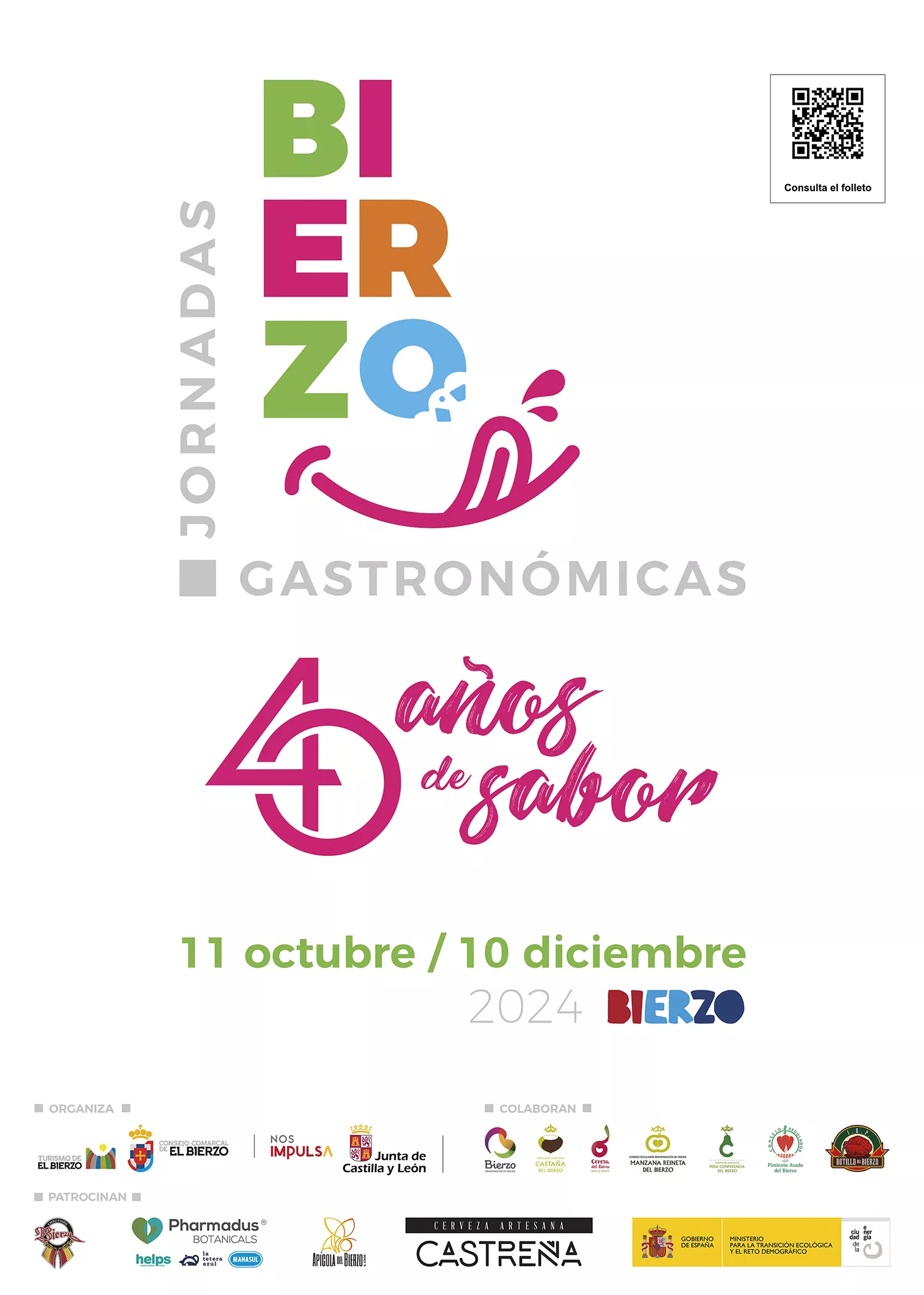 CARTEL JORNADAS GASTRONÓMICAS BIERZO 2024.