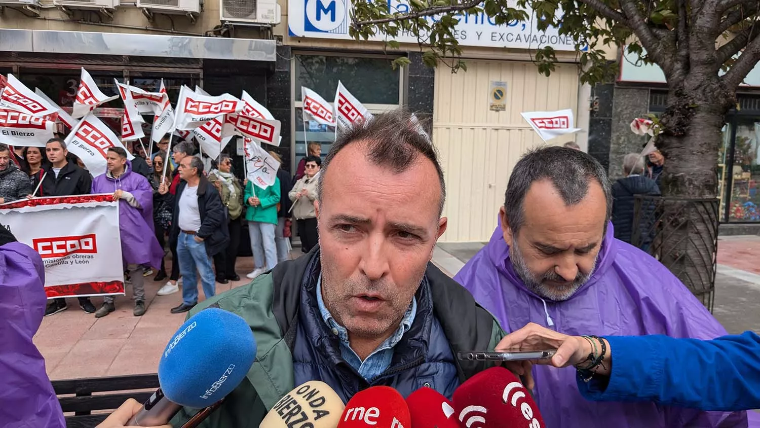 El secretario general de CCOO en El Bierzo Ursicino Sánchez