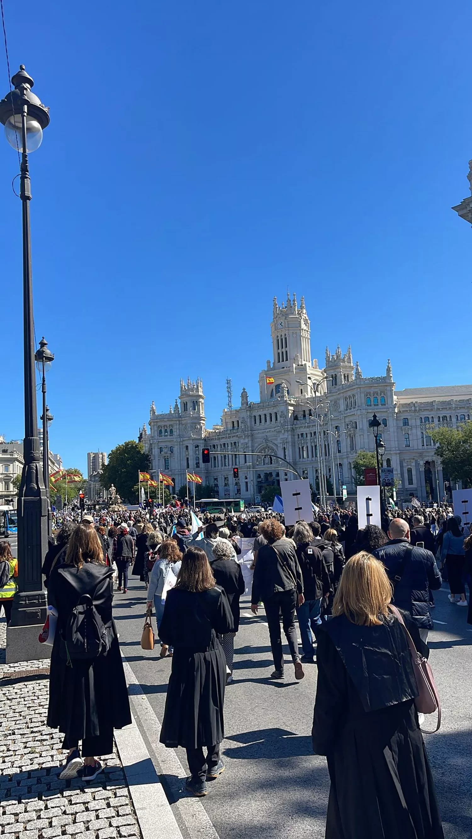 Abogados y procuradores del Bierzo reivindican en Madrid "unas pensiones dignas" | Imagen cedida a Infobierzo