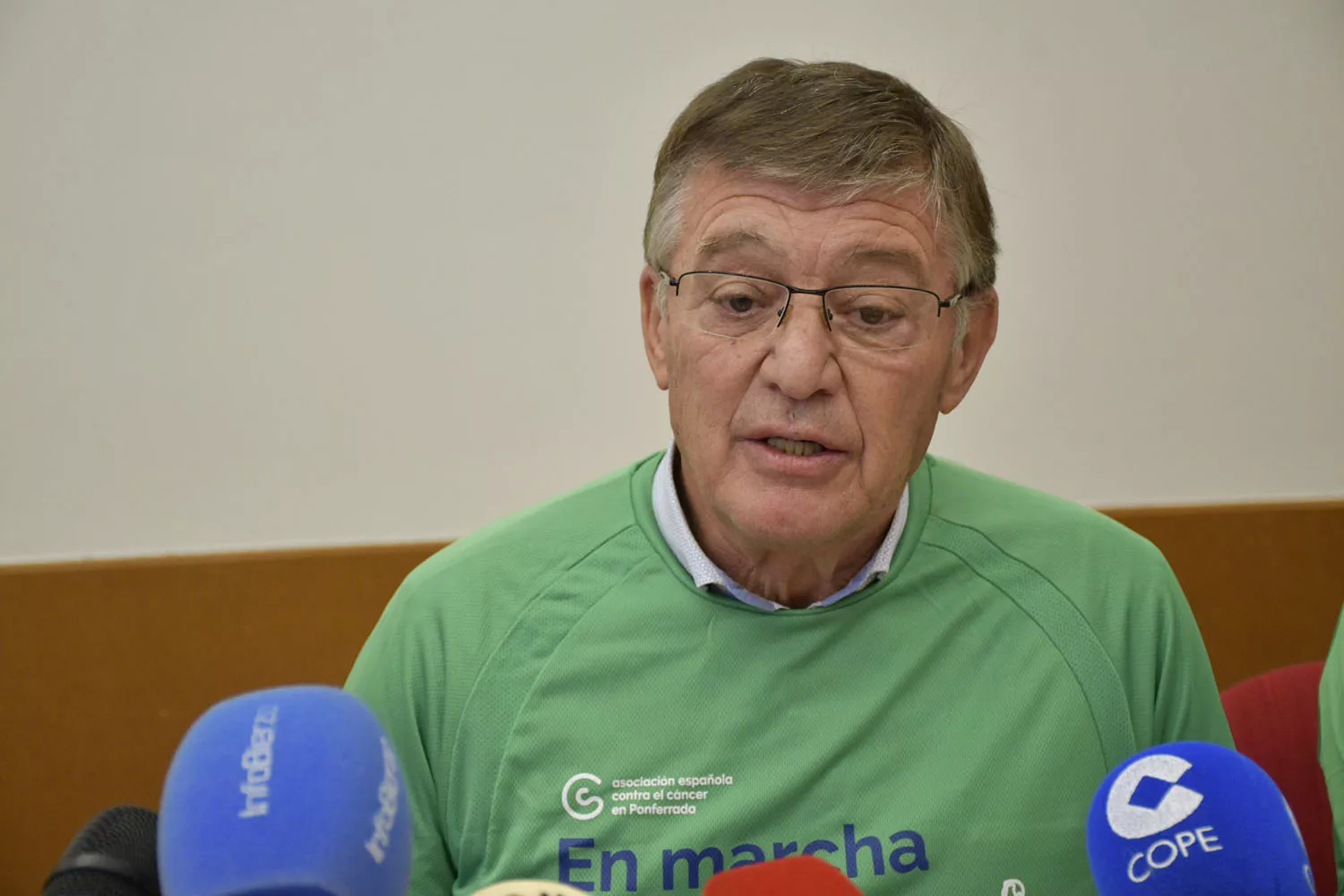 Presidente de la Asociación Contra el Cáncer de Ponferrada, Dámaso Luna