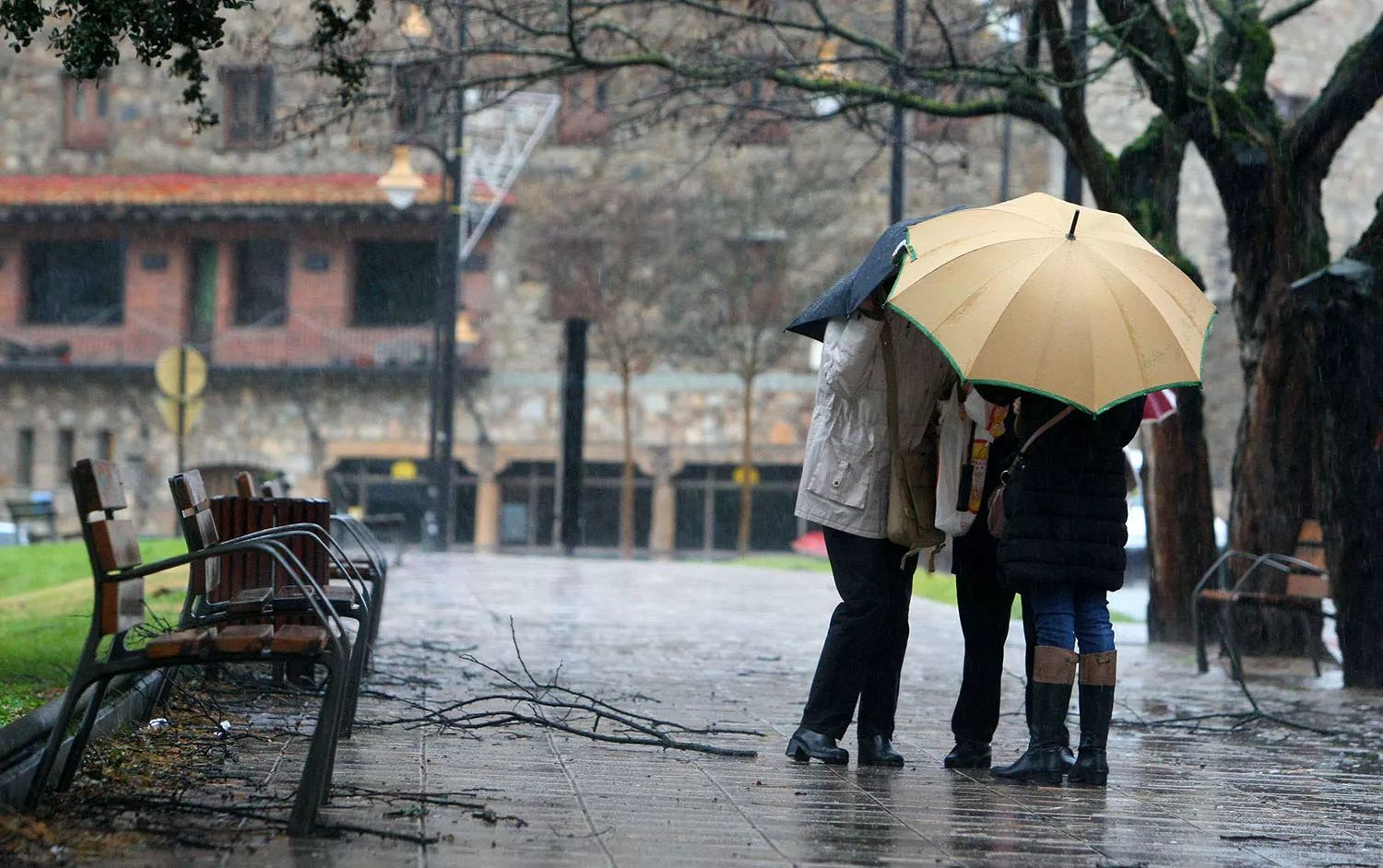 Día de lluvia en Ponferrada y El Bierzo