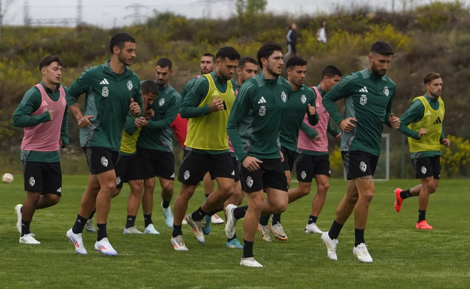 Entrenamiento de la Ponferradina antes de medirse contra el Celta