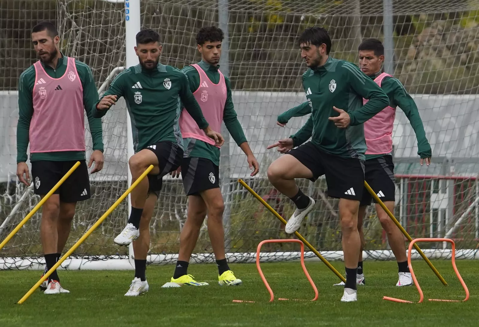 Entrenamiento de la Ponferradina antes de medirse contra el Celta