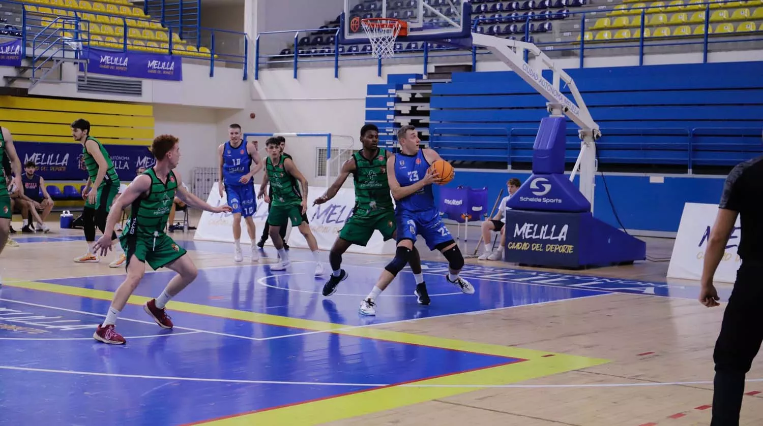 Baloncesto Clínica Ponferrada contra Melilla 