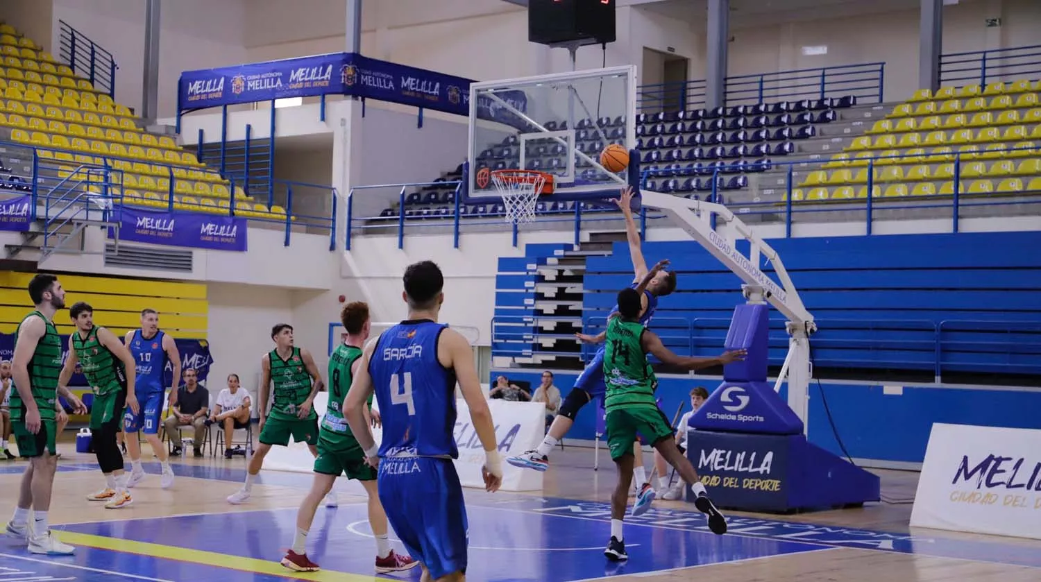 Baloncesto Clínica Ponferrada contra Melilla 