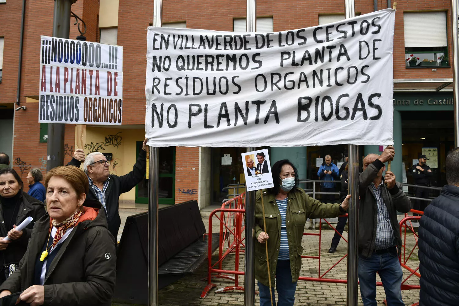 Protestas contra la planta de biogás en Castropodame