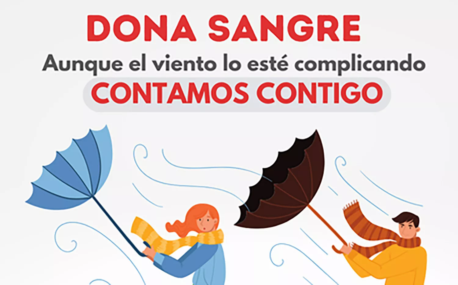 Donar sangre pese al viento