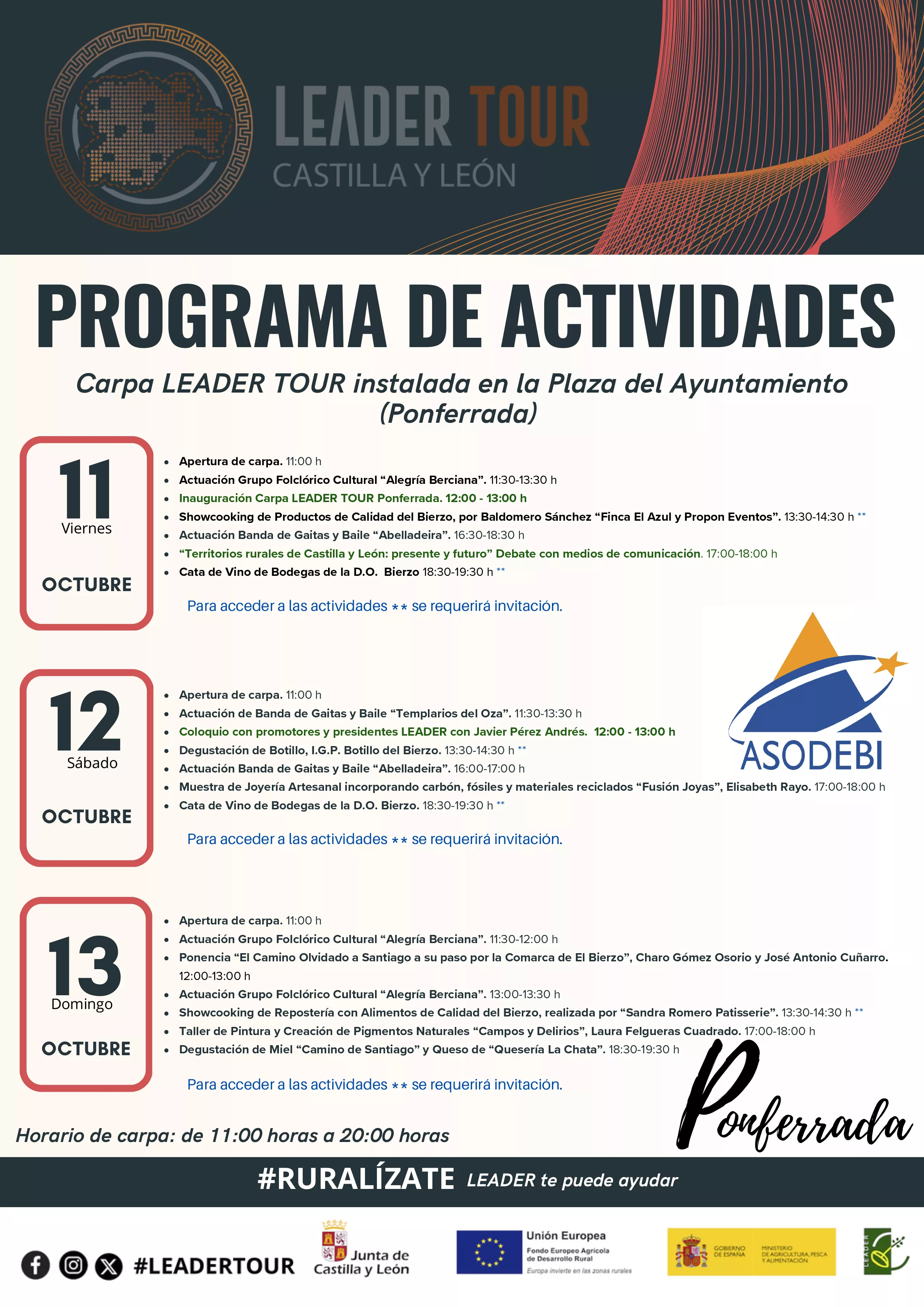 Programa LEADER TOUR PONFERRADA