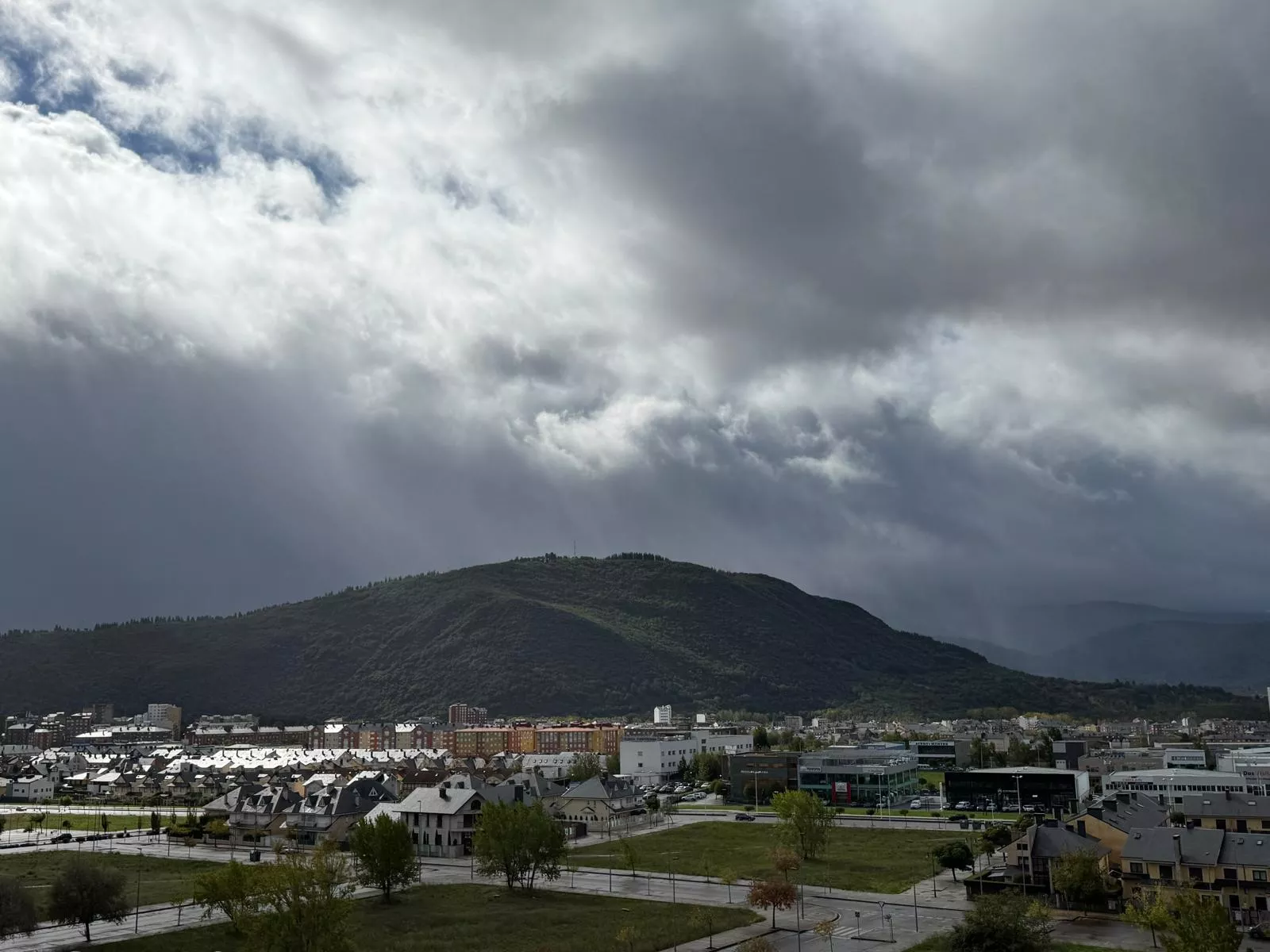 Temporal Kirk en El Bierzo. Lluvias y viento 