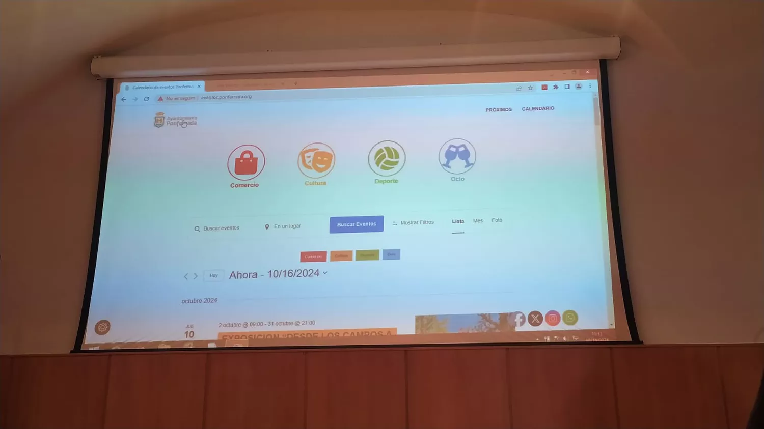 Ponferrada crea una web para agrupar los eventos de la ciudad