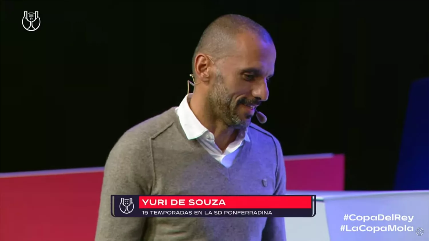 Yuri en el Sorteo de la Copa del Rey