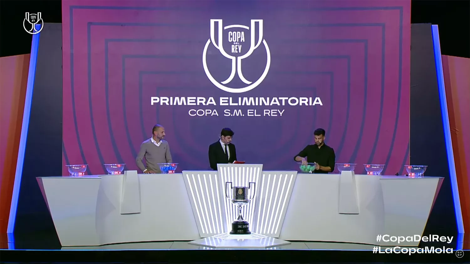 Yuri en el Sorteo de la Copa del Rey.