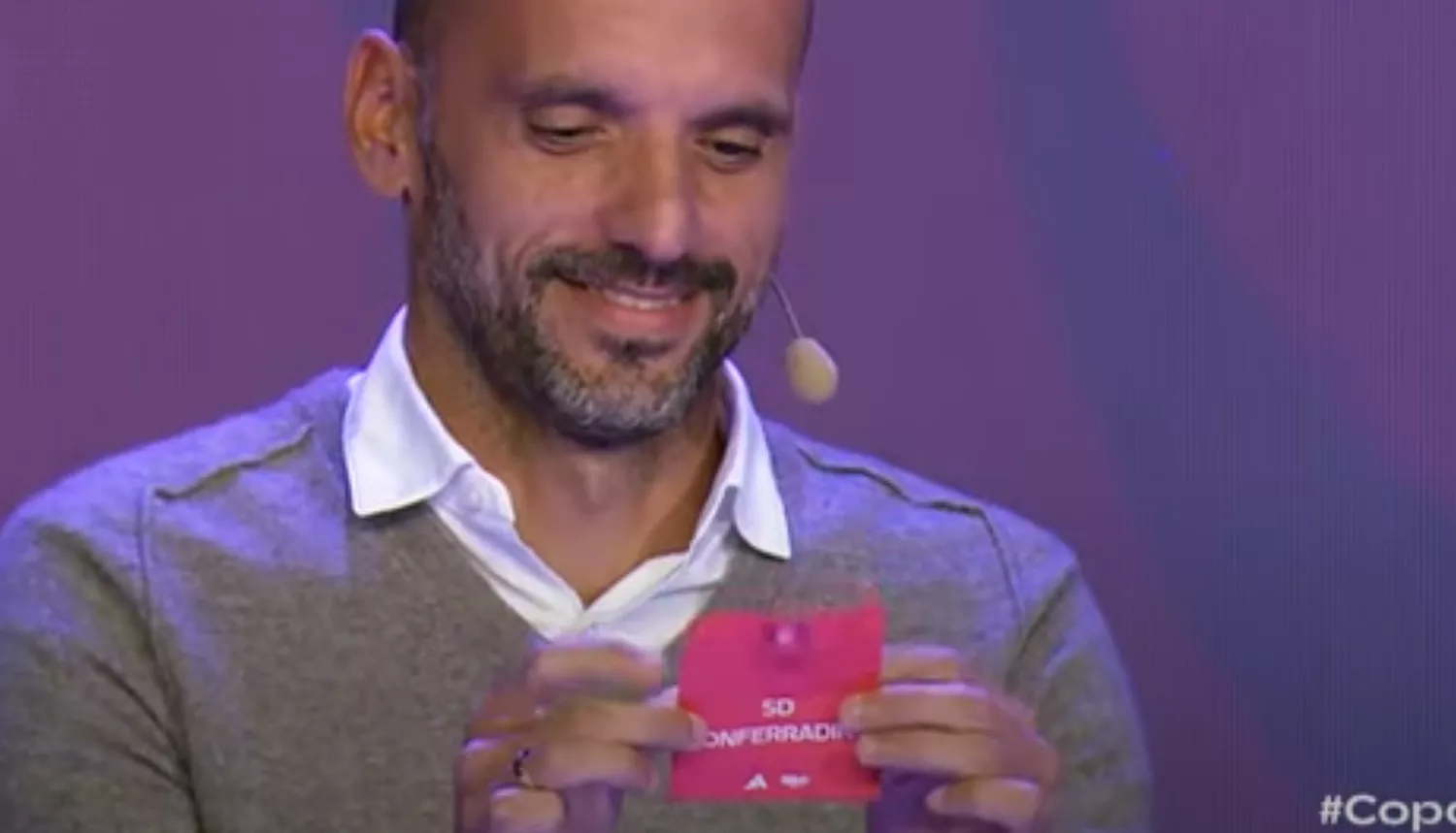 Yuri en el Sorteo de la Copa del Rey