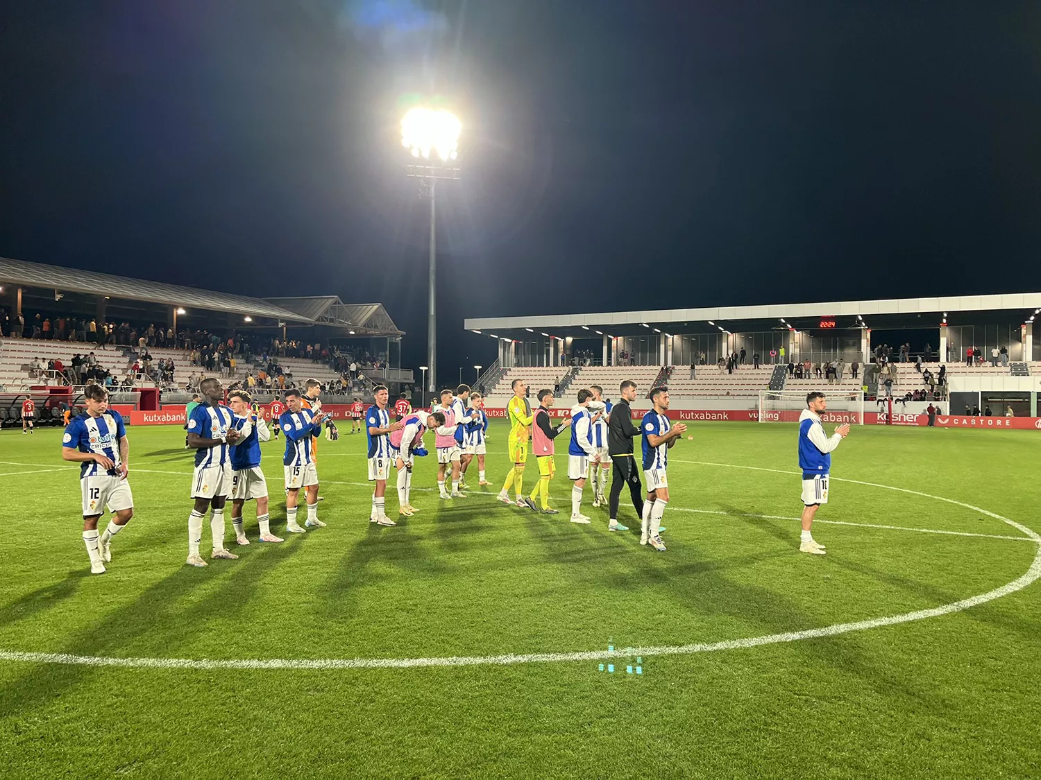 La Ponferradina tras el partido contra el Bilbao Athletic 