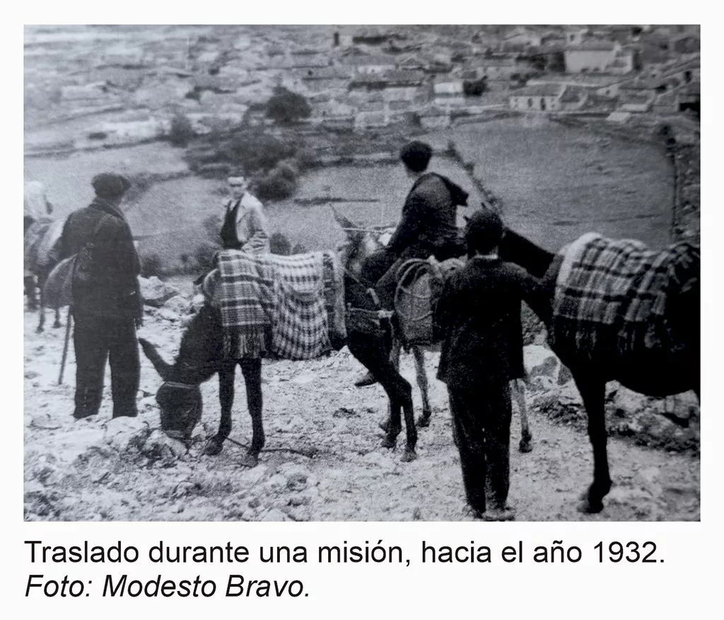 Traslado durante una misión 1932 | Foto: Modesto Bravo