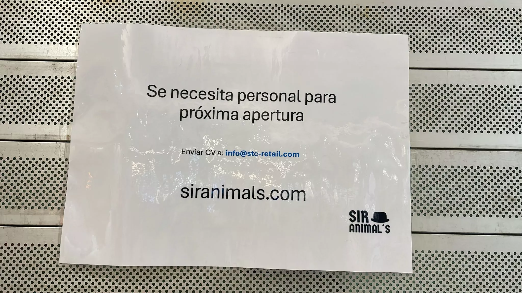 Sir Animals busca persona para su próxima apertura