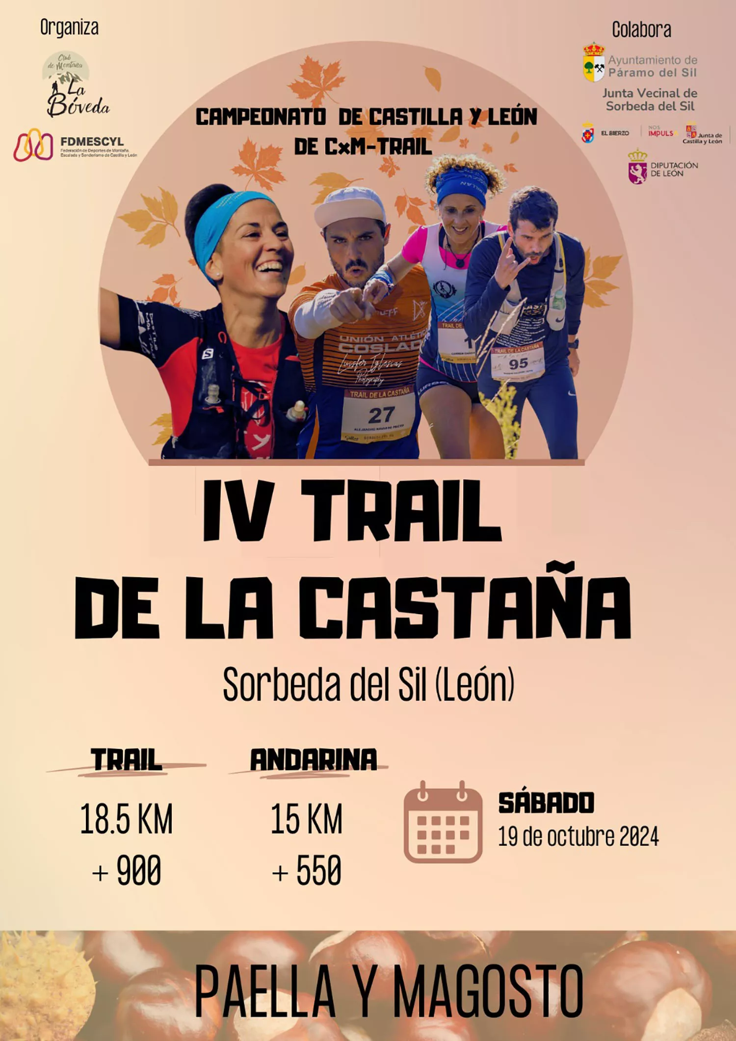 Cartel del trail de la Castaña de Sorbeda del Sil