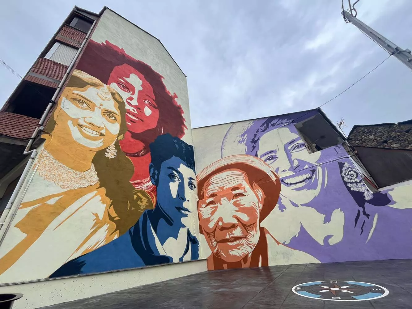 Inauguración del mural del Día de la Mujer Rural en Toreno 