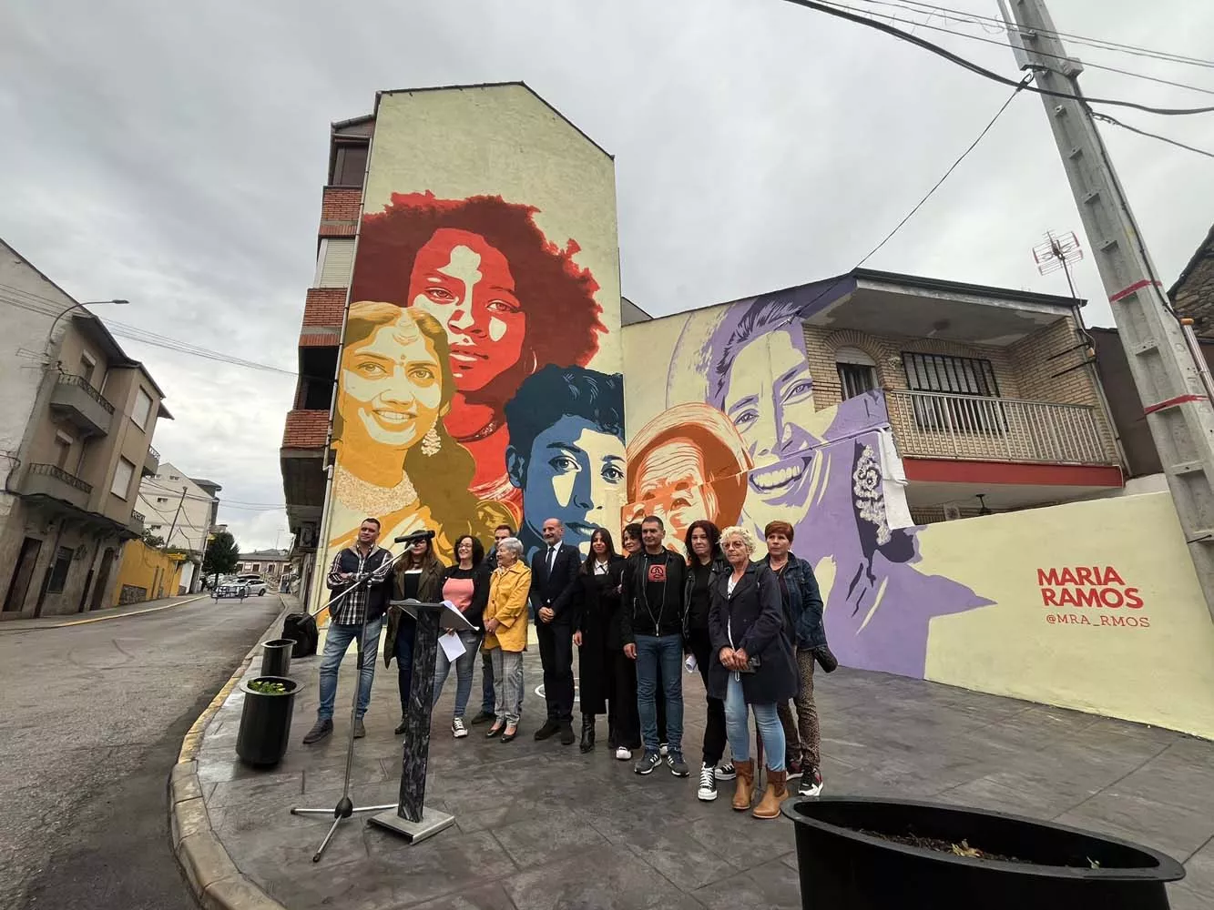 Inauguración del mural del Día de la Mujer Rural en Toreno 