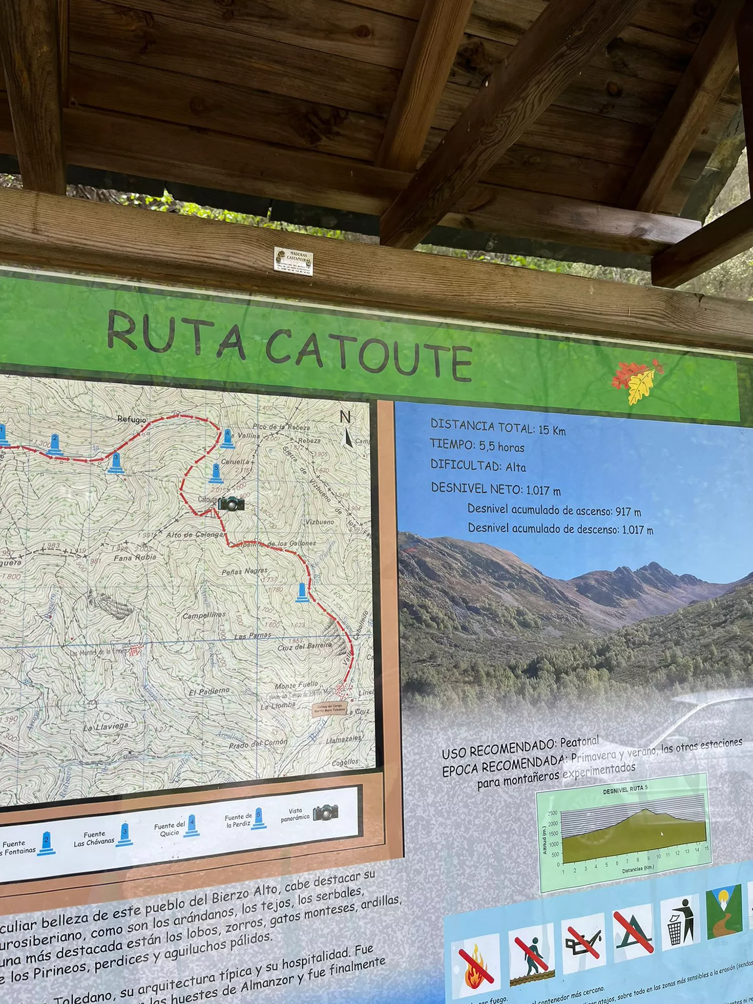 Ruta pico Catoute 