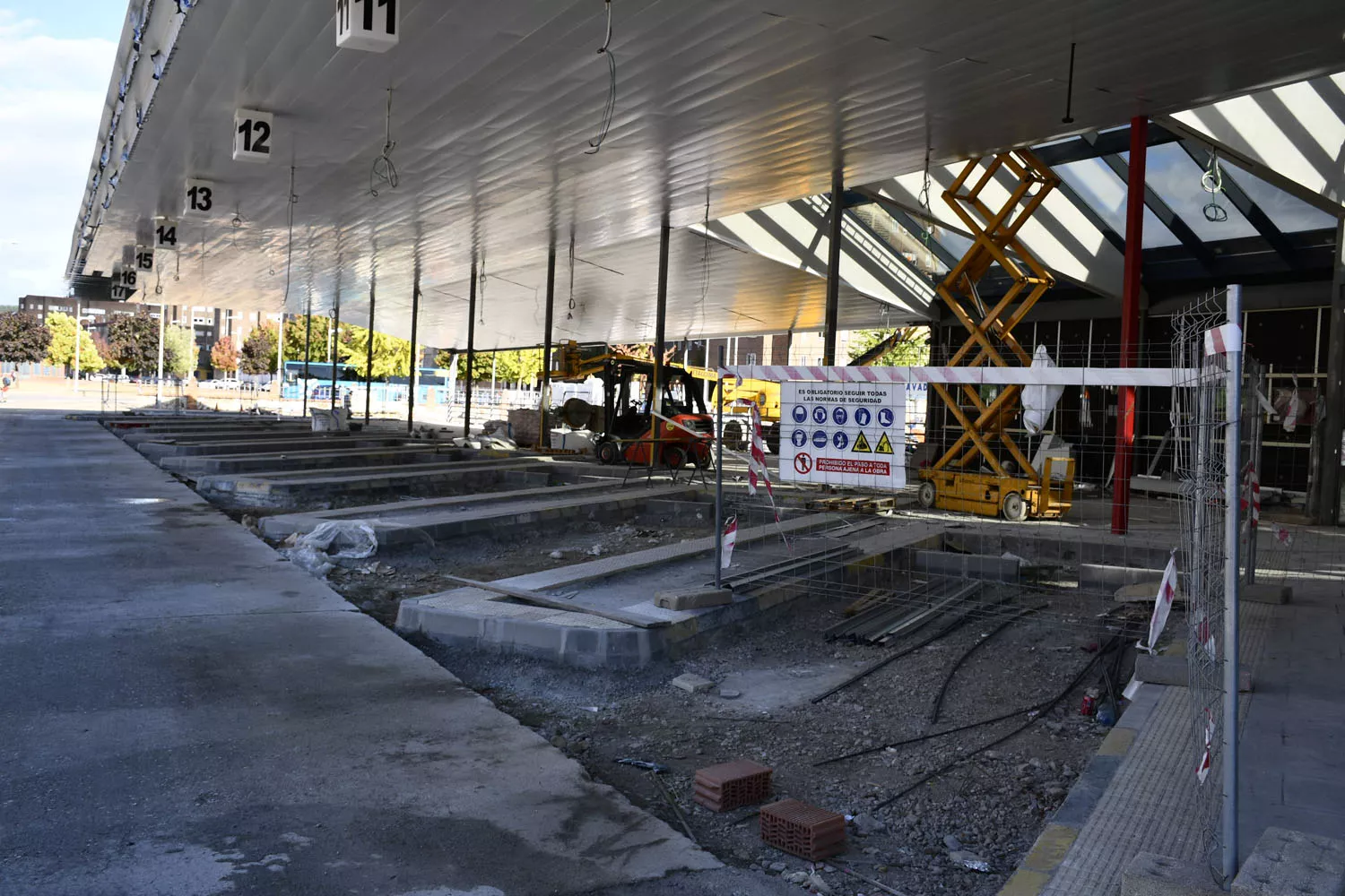 Obras en la estación de autobuses de Ponferrada (6)