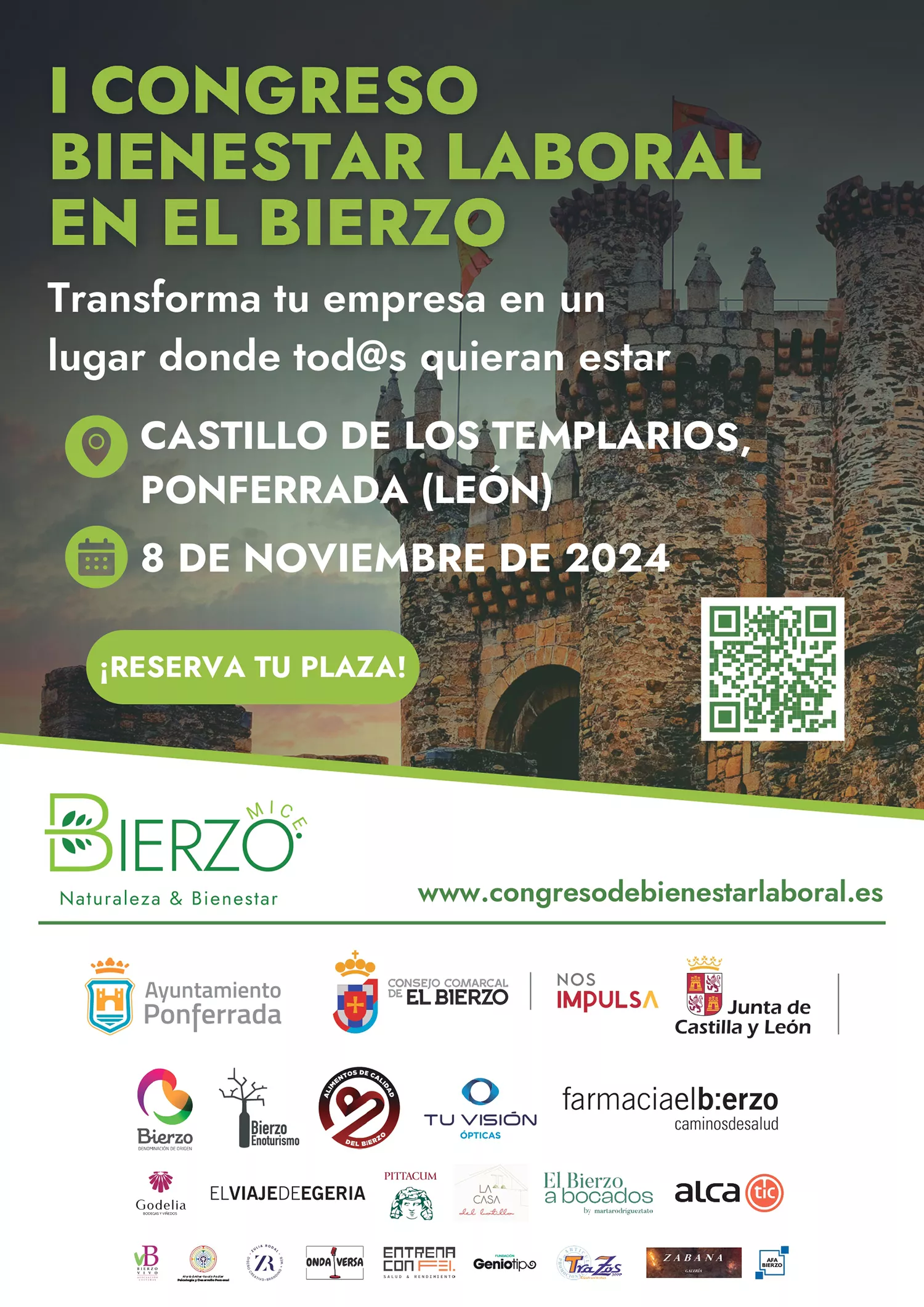 Cartel Congreso Bienestar Laboral de Ponferrada