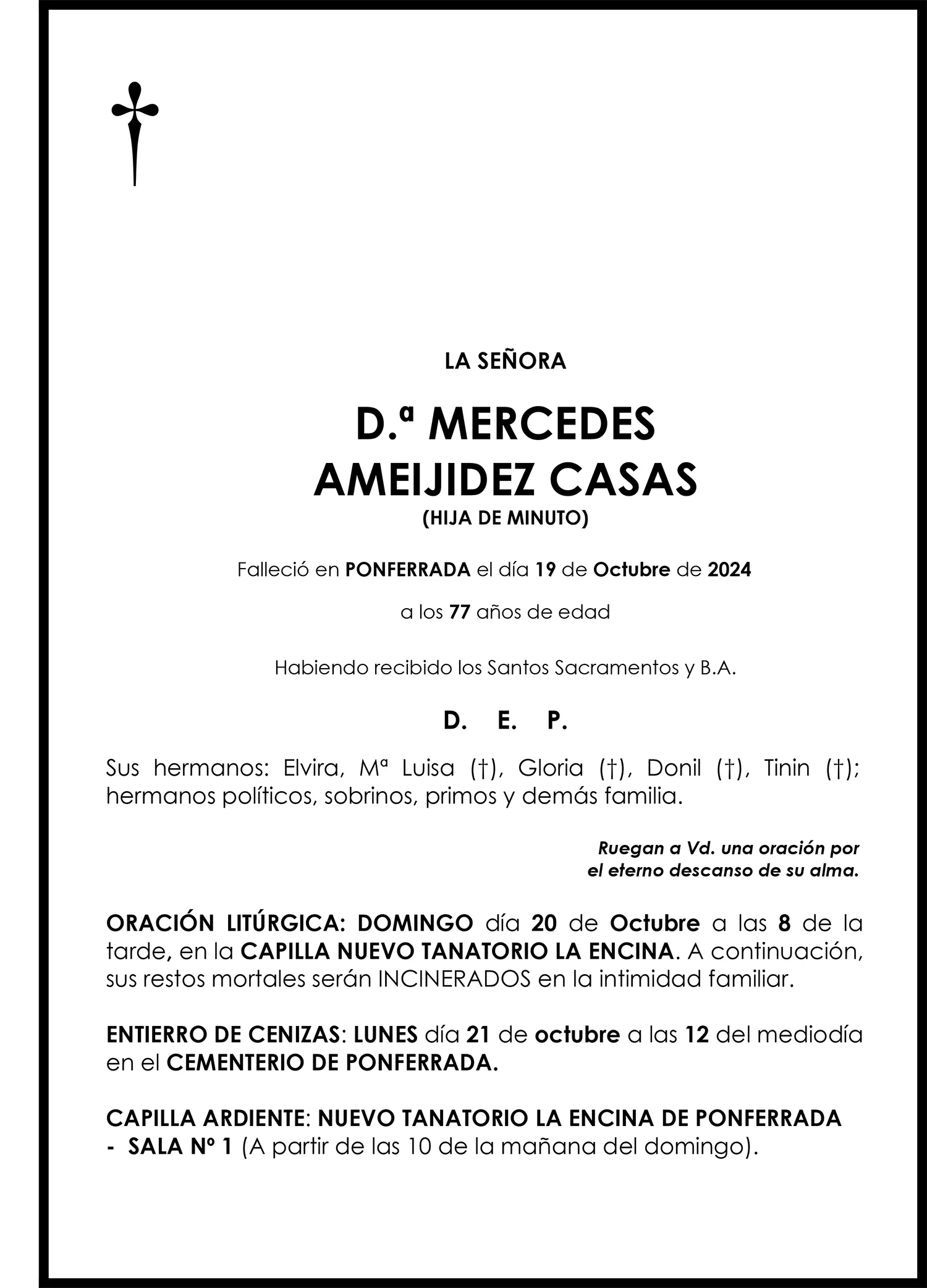 MERCEDES AMEIJIDEZ CASAS