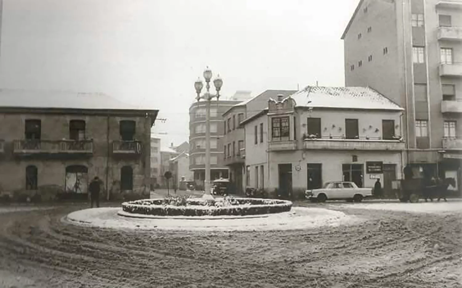 Plaza Republica Argentina de Ponferrada en los años 50