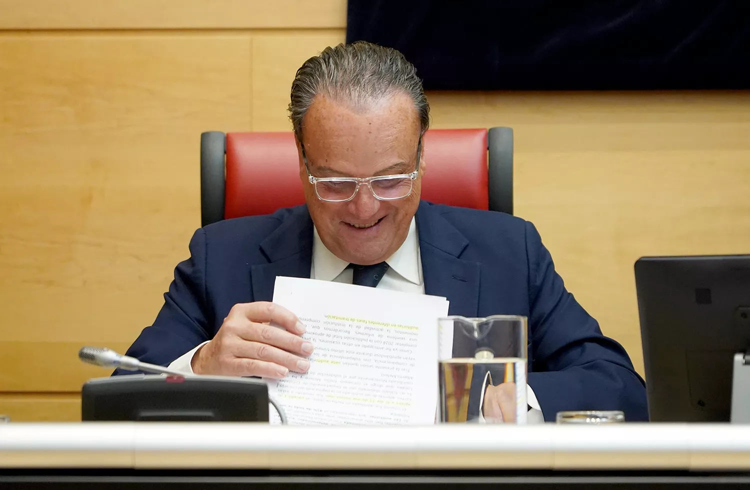 Leticia Pérez, ICAL. El presidente del Consejo de Cuentas, Marilo Amilivia, presenta el Informe de Fiscalización de determinadas áreas del Ayuntamiento de Ponferrada.