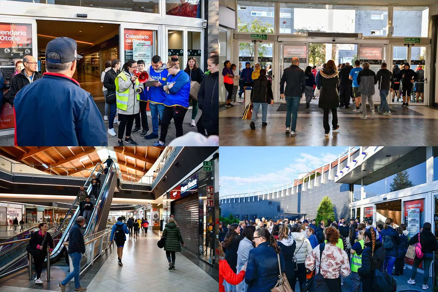 Simulacro de evacuación del Centro Comercial El Rosal