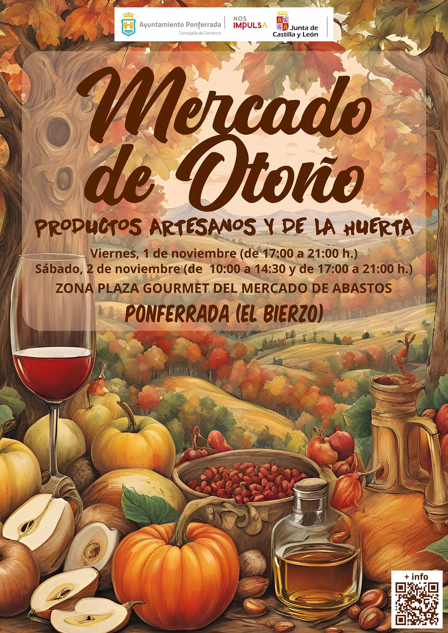 Cartel del Mercado de Otoño de Ponferrada