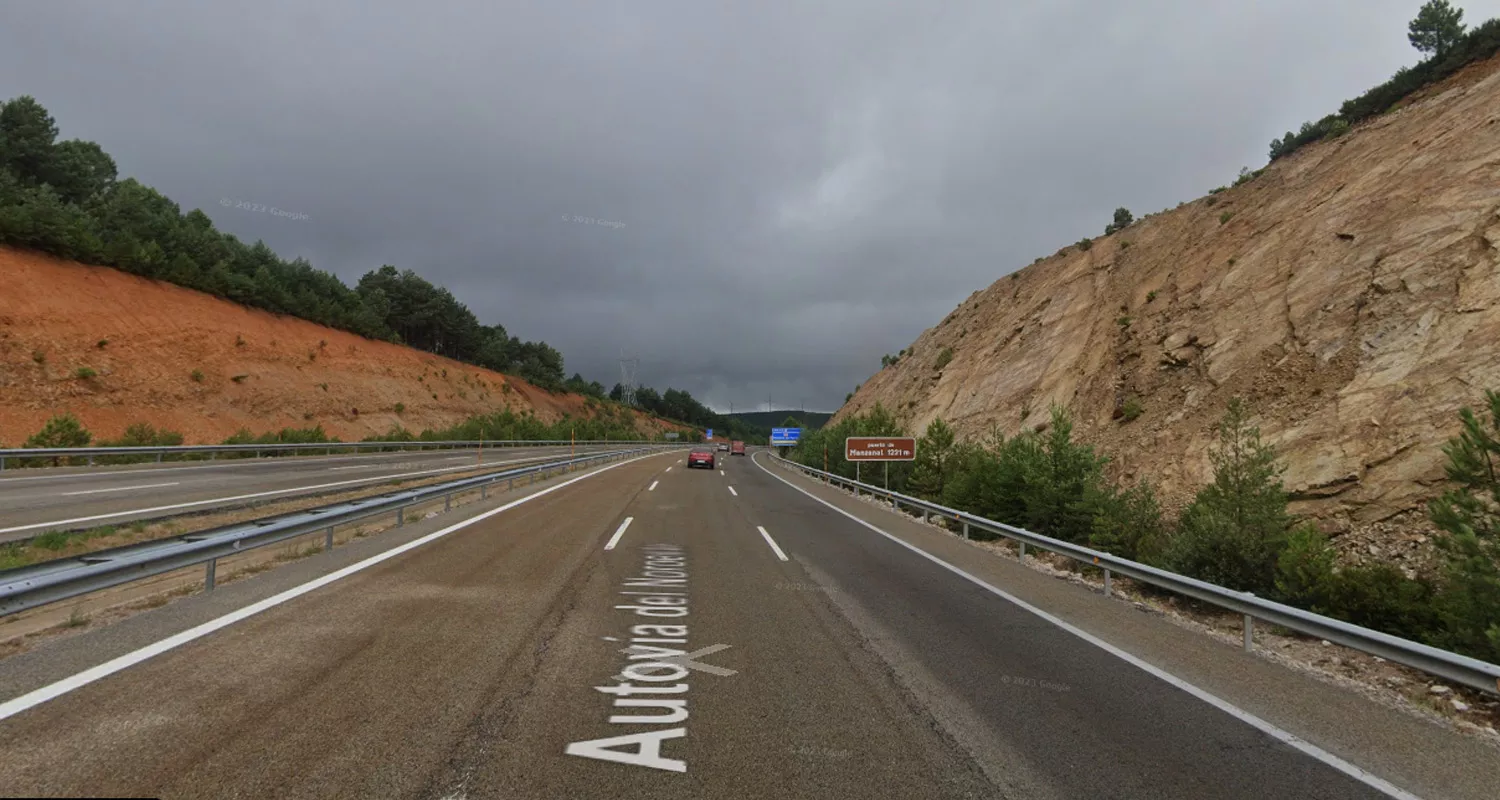 A6 a la altura de Brazuelo