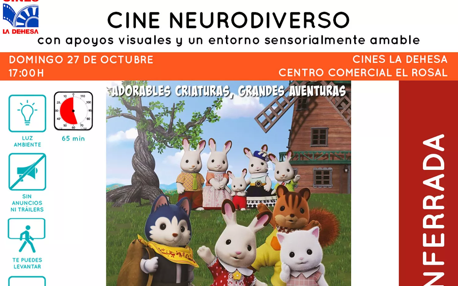 Cine Neurodiverso en los Cines La Dehesa de Ponferrada | Vuelve el cine inclusivo a Ponferrada con una nueva sesión este domingo