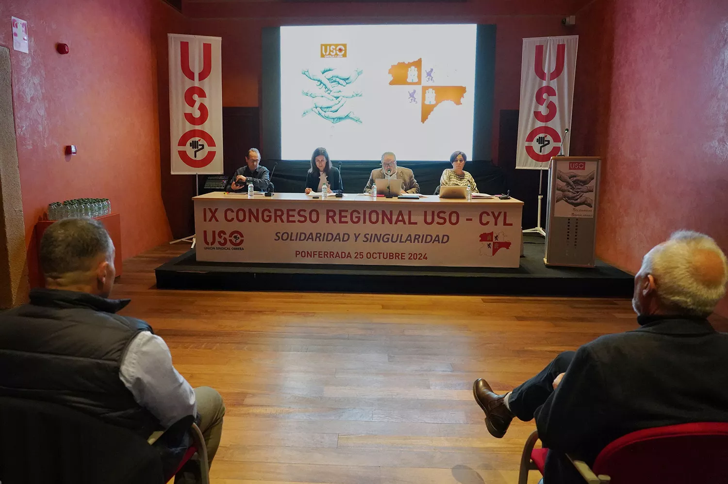 Celebración del IX Congreso Regional de USO Castilla y León | USO pide que el empleo de calidad esté "en el centro de las políticas" para reindustrializar y luchar contra la despoblación en Castilla y León