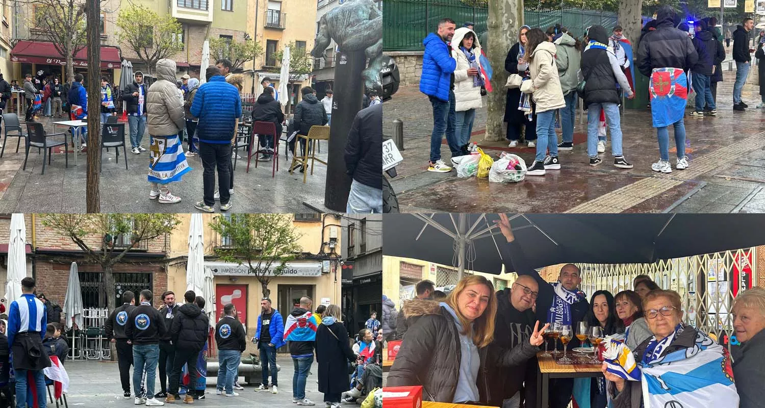 Así ha sido el despliegue de la afición blanquiazul por León