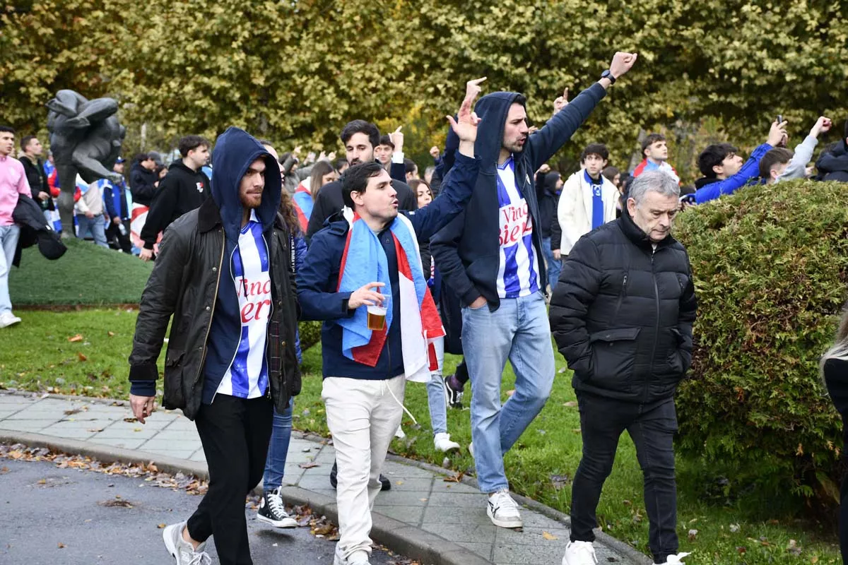 La marea blanquiazul rodea el Reino de León