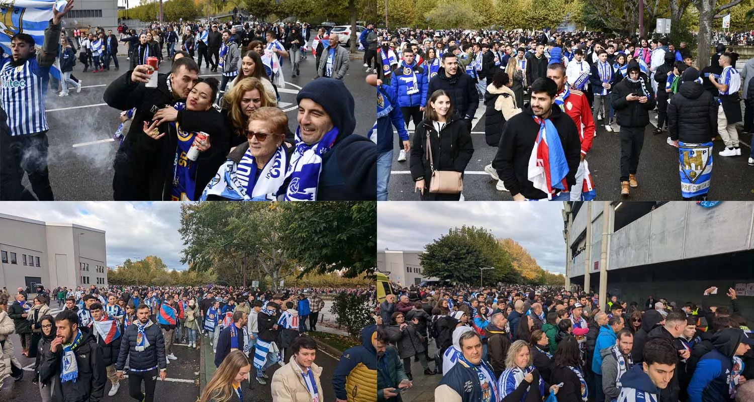 La marea blanquiazul rodea el Reino de León